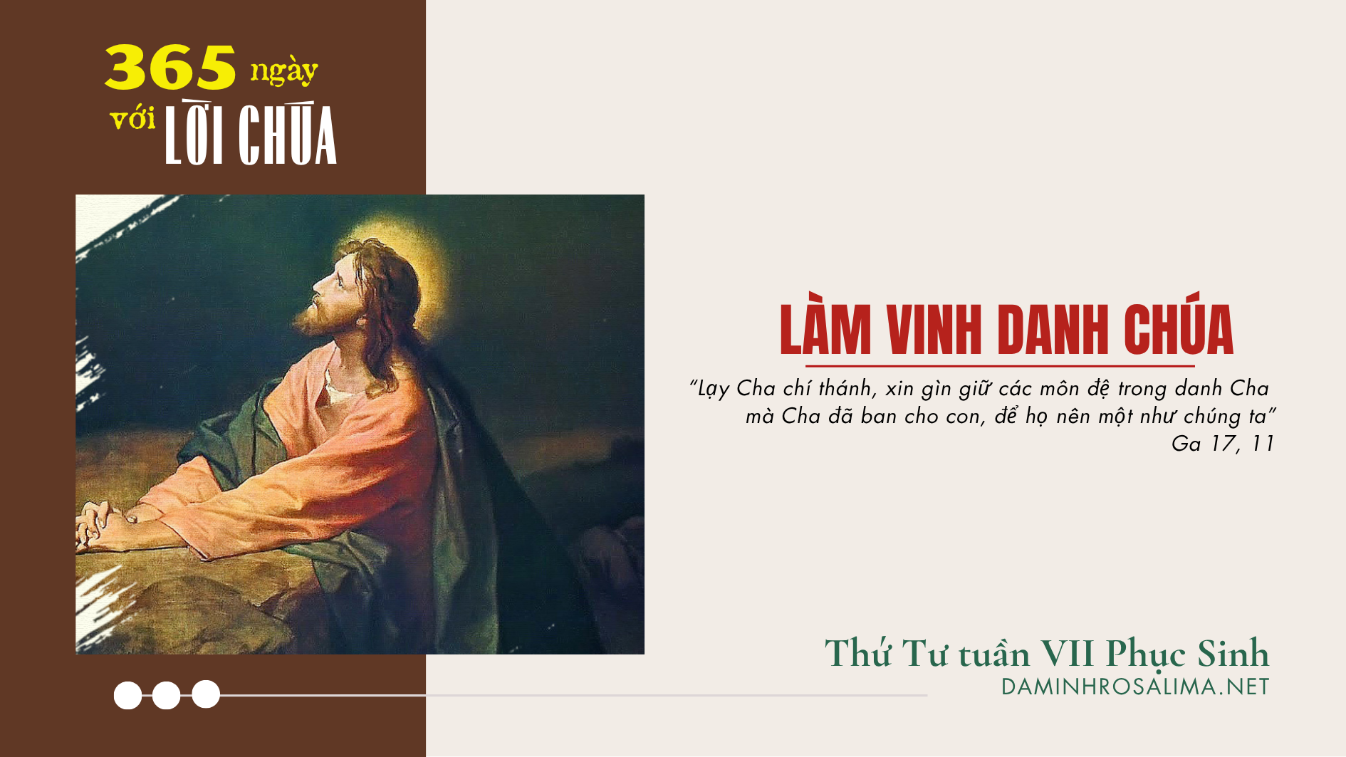 Thứ Tư tuần VII Phục Sinh